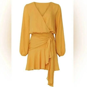 Krisa tie waist surplice dress size S